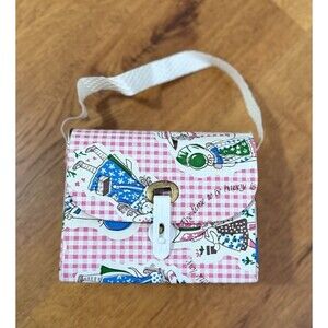 Vintage Holly Hobbie‎ Pink Gingham Purse – 1970s–80s Girl’s Mini Bag – Rare Find